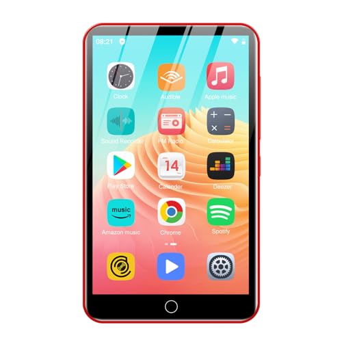 Image of MP3 Player with Bluetooth and WiFi, 144GB MP3 & MP4 Player with Spotify, Android OS, 4 inch Touch Screen, FM Radio, Kids Amazon Music, and Google Play Store, M505 Portable Media Player
