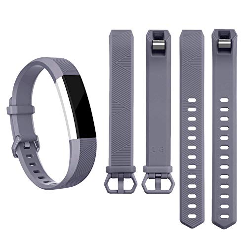 Pack 3 Replacement Band Compatible for Fitbit Alta Bands/Fitbit Alta HR Bands, Adjustable Replacement Soft Silicone Sport Bands for Woman and Men