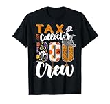 Tenue assortie pour collecteur d'impôts d'Halloween, tee-shirts assortis pour collecteur d'impôts, chapeau de sorcière cool au design de l'officier fiscal, araignée, citrouille, léopard. Haut de pyjama pour costume d'officier fiscal d'Halloween