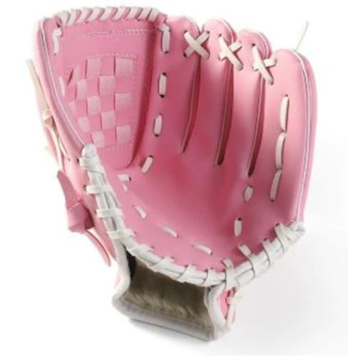 DYElite PVCハード野球グローブ ソフトボールピッチンググローブ 学校 学生 初心者 練習 一般用途 レジャー 子供 家族スポーツ (ピンク,11.5インチ)
