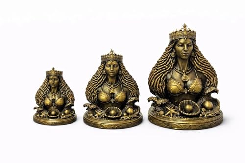 Estatua Yemaya Orisha pintada a mano 5 pulgadas miniatura 2