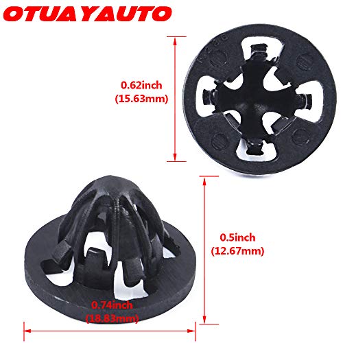 Image of OTUAYAUTO 4Pcs Tail Light Assembly Grommets Fastener Retainer Clips Replacement for 2007-2013 Dodge Ram 1500 2500 3500 - OEM # 68084593AA