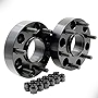 Wheel Accessories Parts Set of 2 Hub Centric Wheel Spacer/Adapter - Thickness: 1.5' - 6x5.5 to 6x5.5 - Lug/Stud Thread: 12x1.5 - Hub Bore: 93.1mm - 6 Lug (2 Pc, 1.50', 6x5.5, 12x1.5, 93.1mm)
