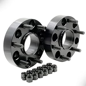 Wheel Accessories Parts Set of 2 Hub Centric Wheel Spacer/Adapter - Thickness: 1.5" - 6x5.5 to 6x5.5 - Lug/Stud Thread: 12x1.25 - Hub Bore: 77.8mm - 6 Lug (2 Pc, 1.50", 6x5.5, 12x1.25, 77.8mm)