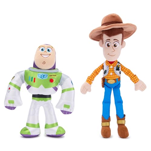 Disney Store Official Woody and Buzz Lightyear Plush Set – Toy Story 30th Anniversary Plush Figure Toys - Special Edition Disney Plushies with...
