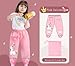 Toddlers Boys Girls Rain Waterproof Lightweight Pants Mud Dirty Proof Trousers Outdoor Pink Unicorn 5-6Years