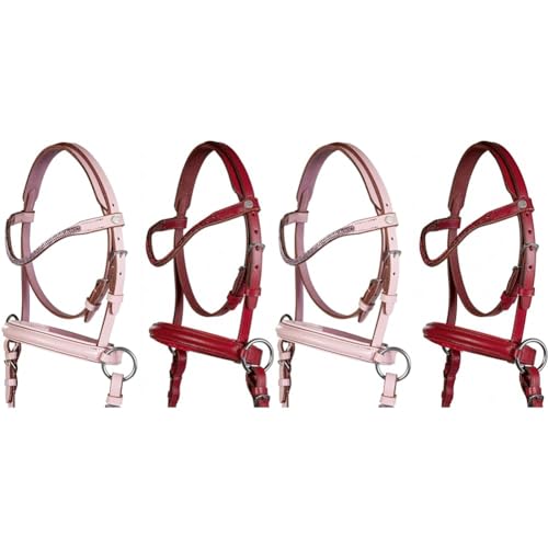 HKM 13046 Gebisslose Trense -Funny Horses 2- für Holzpferde, Rosa,