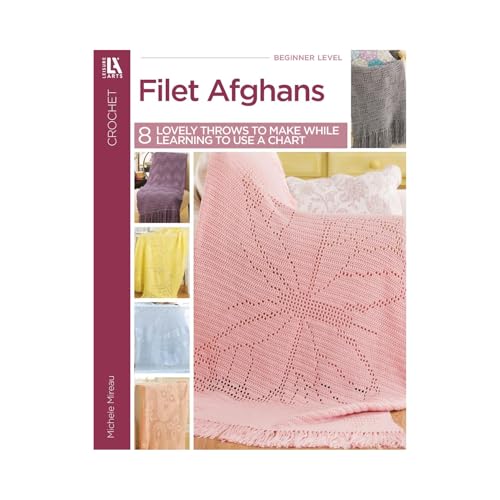 Leisure Arts Filet Afghans Crochet Book, Crochet Pattern Books, Crochet