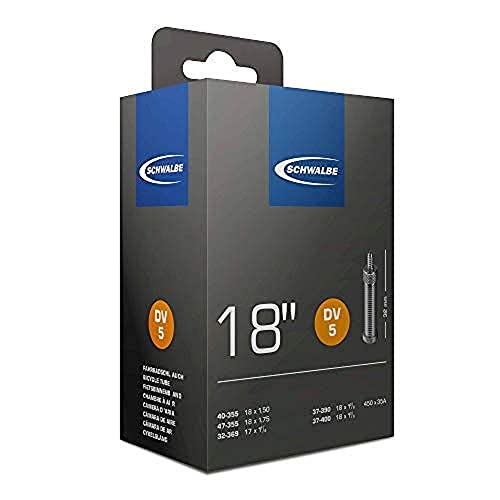 Schwalbe Fahrradschlauch DV5; 18 x 1 1.50/1.75 18 x 1 1/8 32/47-355/400 DV...