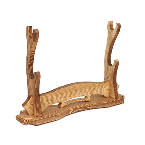 BiJun Schwert Katana Ständer, Katana Halter Samurai Schwert Ständer Schwert Wandhalterung Schwert Halter Display für Katana Wakizashi Tanto Unterstützung alle Schwerter Cover