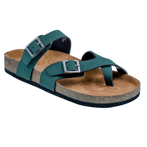 Image of LYDC LONDON Women's Sandals. Lightweight stylish and comfortable flat sandals for office wear and gatherings. Orthopaedic and flat foot friendly. Doctor trusted timeless fashion sandals for women with modern appeal