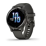 Garmin [Renewed Venu 2S GPS 40mm Smartwatch, AMOLED Touchscreen, All-day Advanced Health & Fitness Features, Music Storage, Wellness Smartwatch with up to 10 days battery life, Graphite (Renewed)