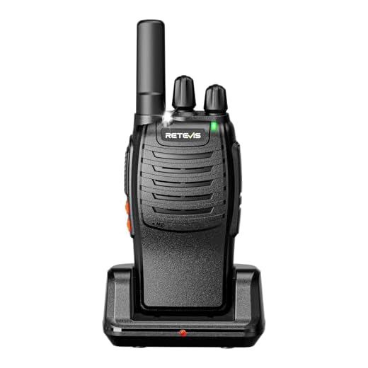 Retevis H-777 Walkie Talkie Rechargeable Long Range,Portable Two-Way Radio, Flashlight, Emergency Alarm, Hands Free(1 Pack)