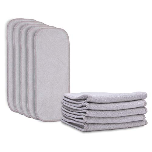 Simple Being Reusable Cloth Baby Diaper Inserts, 5 Layer Microfiber, Washable Liners for Pocket Diapers, (10-Pack)