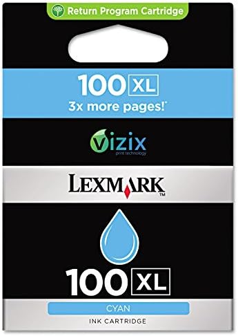 Lexmark 14N1069 (100XL) High-Yield Ink Cartridge, Cyan - in Retail Packaging