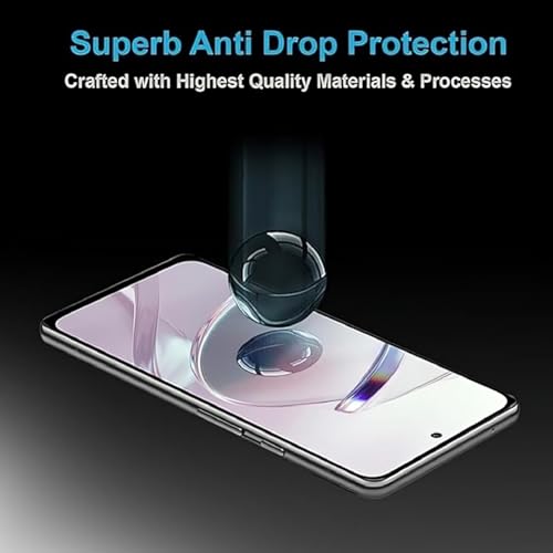 Image of Tempered Glass Screen Protector Compatible For Motorola Moto G35 (Black) With Edge To Edge Coverage And Easy Installation Kit (Pack of 1)