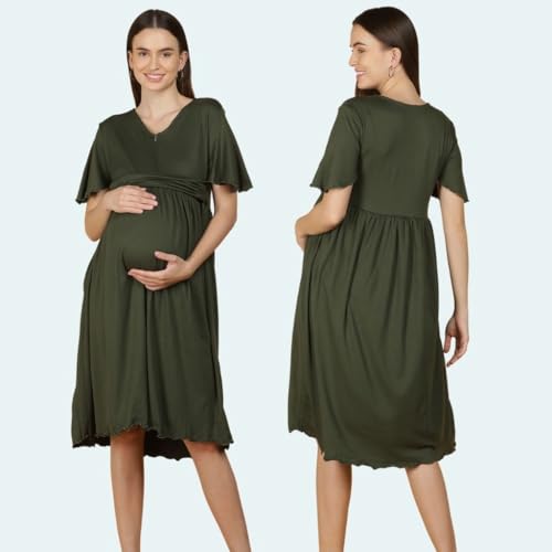 Image of Morph Maternity | Maternity Dresses for Women | Fits During Pregnancy & Post Pregnancy | Back Tie to Adjust