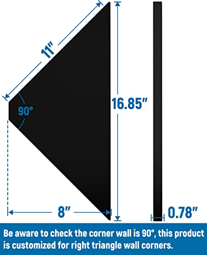 Leopo S-3 Pack Corner Mounting Shelf, Heavy Duty Corner Floating Shelves, Easy To Install Metal Corner Shelves thumb #1