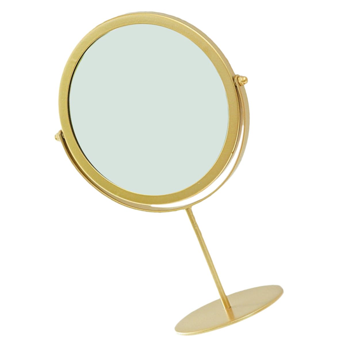 Miroir rond rotatif de maquillage Alipis avec pied stable pour bureau