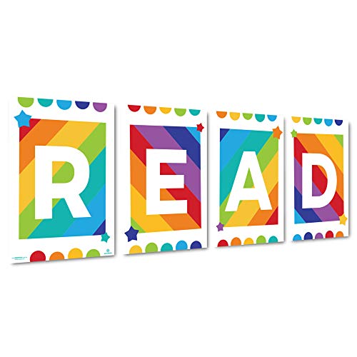 Sproutbrite Classroom Decorations - Reading Poster for Teachers - Bulletin Board and Wall Decor for Pre School, Elementary and Middle School