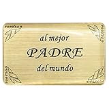 Durabol 1 Pegatinas para Premio Copa Trofeo Regalo al Mejor Padre del Mundo Una Variedad de Opciones de Texto, Familiares y Amigos.