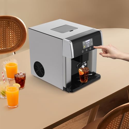 Fabricadora de hielo compacta con dispensador 2 en 1 miniatura 6