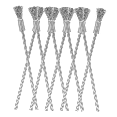 PRETYZOOM Industrial Grade Stainless Steel Wire Brush 10pcs Extended Handle for Efficient Cleaning