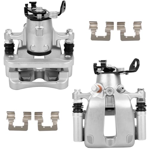 Image of SCITOO 18B5505 18B5504 Rear Left & Right Disc Brake Calipers Assembly w /Bracket for Chevrolet for Malibu 2014-2015,for Chevrolet for Malibu Limited 2016