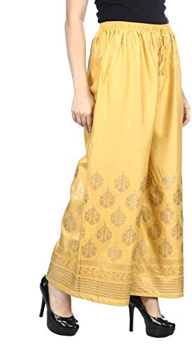 pinovo Women's Premium Rayon Border FOIL Print Palazzo-picture-19