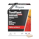 Vitavea Bien-être - Complément Alimentaire Tonifiant Sexuel Intense pour Homme - Performance, Vigueur, Endurance Sexuelle - Maca, Gingembre, Ginseng, 40 gélules - Cure de 20 jours - Fabriqué en France