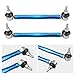 Bevinsee Adjustable Front Sway Bar End Link Kit Compatible with BMW 3 Series E46 1999-2006, Z4 E85/E86 2003-2008, Aluminum Blue
