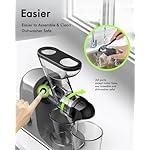 SiFENE Cold Press Juicer Machine, Compact Single Serve Slow Masticating Juicer, Vegetable and Fruit Juice Extractor Maker Squeezer, Easy to Clean, Non-BPA, Grey - Image 5