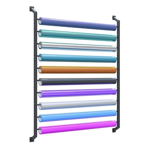 Support mural multi-usages pour rouleau de tissu et vinyle 210cm