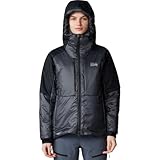 Mountain Hardwear Women's Compressor Alpine Hooded Jacket, Blue Slate, Black