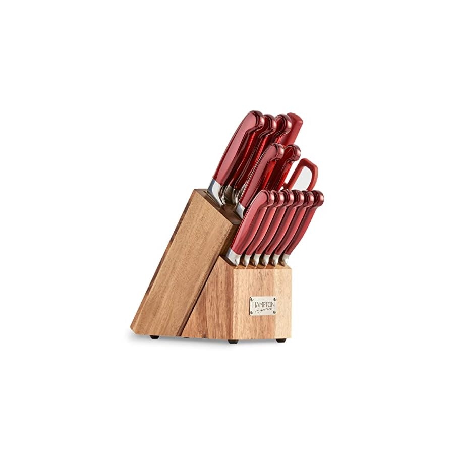 Hampton Forge Red Rorik 14Pc Block Set, 8.45 LB