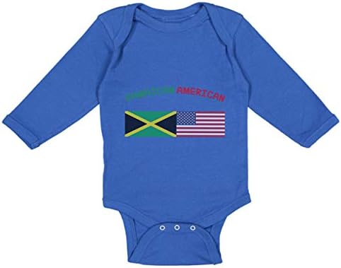 Cute Rascals Baby Long Sleeve Bodysuit Jamaican American Boy & Girl Clothes Cotton