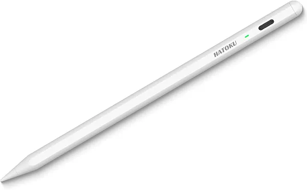 Pencil for iPad A16 11/10th Generation: HATOKU 15 Mins Fast Charging Pencil Pro with Tilt Sensitivity Pixel Precision & Palm Rejection for iPad 6-11th Gen - Air 3 4 5 M2 M3 - Pro 11 12.9 M4 - Mini 5 6