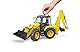 bruder 02454 - JCB 5CX eco Baggerlader - 1:16 Baustelle, Baufahrzeug, Löffelbagger, Heckbagger, Arbeiter, bworld, Baumaschine, Spielzeug