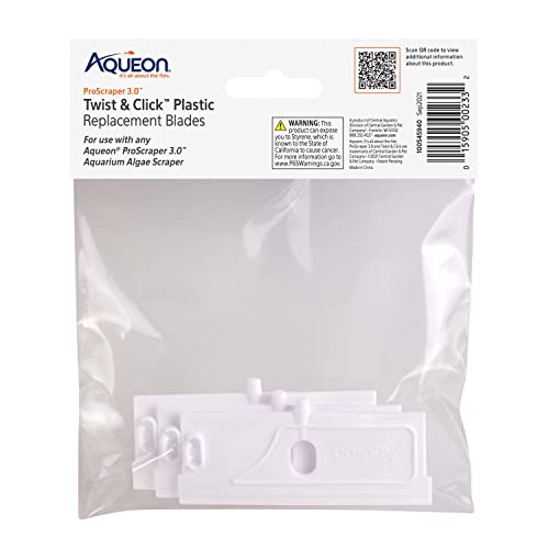 Image of Aqueon ProScraper 3.0 Twist & Click Plastic Replacement Blades, 3 Pack