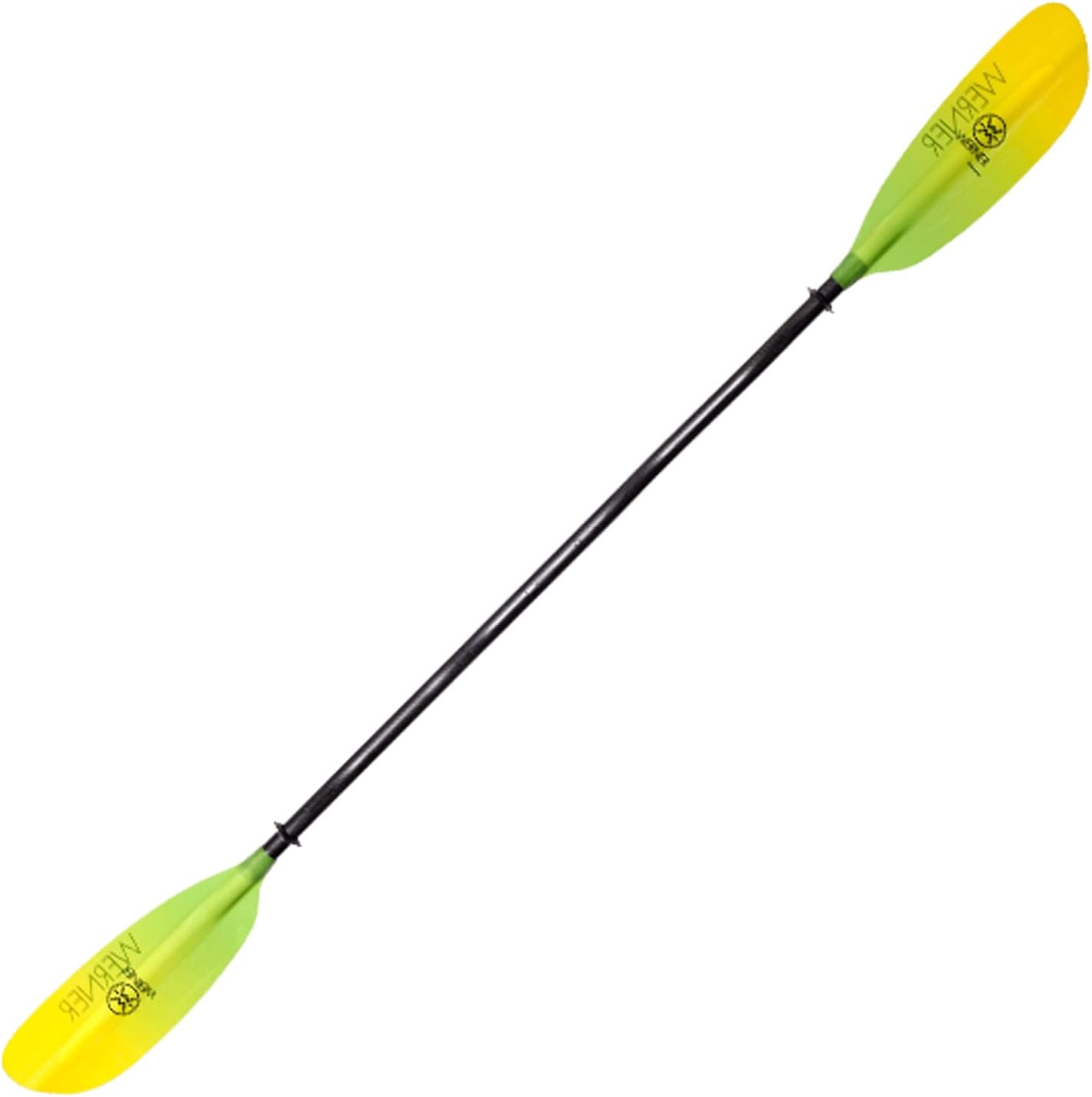 Werner Paddles Camano 2 Piece Straight Shaft Kayak Paddle - Lightweight Fiberglass Paddle for Touring & Recreation