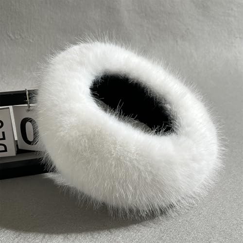 Faux Fox Fur Scarf Set - Soft Fluffy Headband & Arm Warmers(Faux Fur Cuff) - Winter Women's Accessories, 2-Piece/3-Piece3