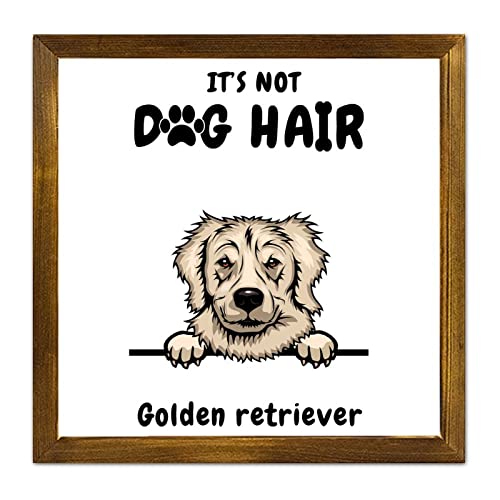 Plaque en bois Golden Retriever pour masquer les imperfections