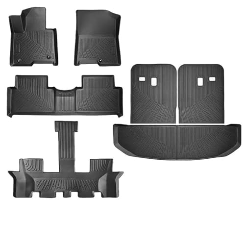 Tapis de sol Kia Sorento Hybride 6 places avec protection dossier coffre TPE 2021-2026