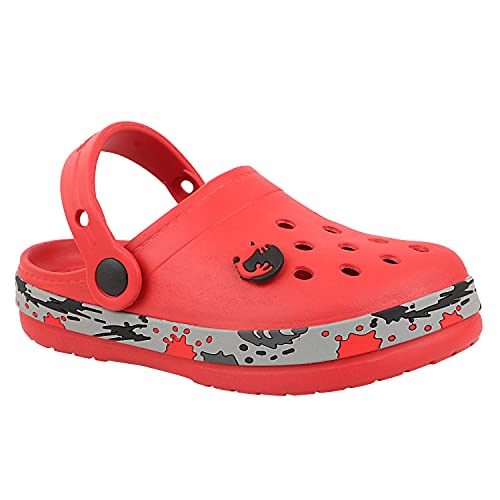 Image of URJO Splash Kid's Clogs /Sandals with Adjustable Back Strap Ultra Soft & Flexibility Anti Skid Comfortable Waterproof Daily Mules Clogs /Sandals Boy's & Girl's