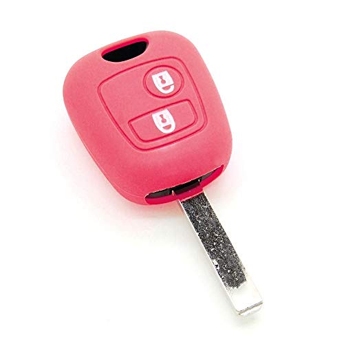Générique Housse de clé en Silicone pour Citroën C1 C2 C3 C4 C5 Saxo Xsara Picasso Rose