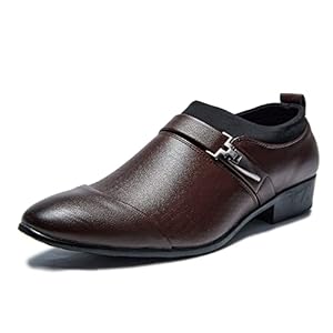 Scarpe da uomo in pelle da monaco Cap Toe fibbia laterale scarpe bassa cinturino inferiore scarpe da lavoro casual