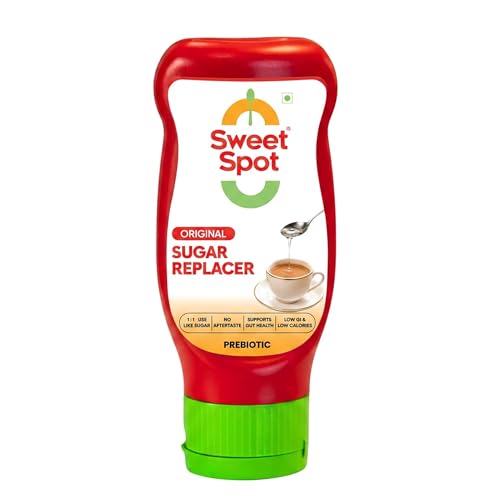Image of Sweet Spot Prebiotic Sugar Substitute | No Aftertaste | Diabetic-Friendly | 50% Lower Calories | Suitable for Kids, Adults & Elderly | Gut Friendly | Low-GI | No Added Preservatives | 1:1 Sugar Replacer Pack of 2