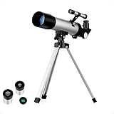 Telescópio Astronômico Com Tripé | Luneta F36050 | Portátil | Fácil De Usar | Ideal Para Crianças | Para Amantes Da Astronomia | Telescopio Astronomico Profissional | Amador | Infantil