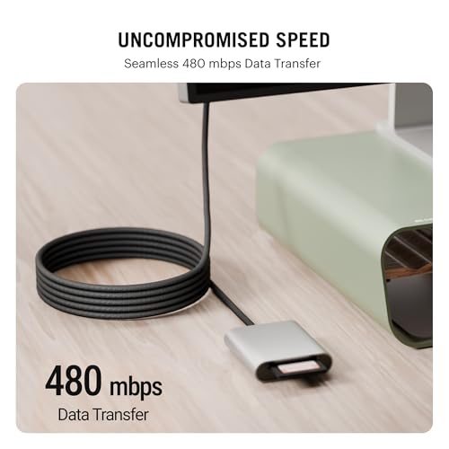 Image of DailyObjects POP 100W Kevlar Core Magnetic Charging Cable | USB Type-C| Fast Charging, 480Mbps Data Transfer | Compatible with Android & iOS Smartphones, Earphones, Tablet /Ipads, Macbook - Black