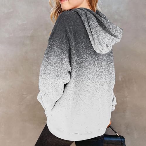 Oversized Hoodies For Girls Boys Long Sleeve Gradient Color Pullovers Unisex Teens Hooded Sweatshirts 2-13 Years3